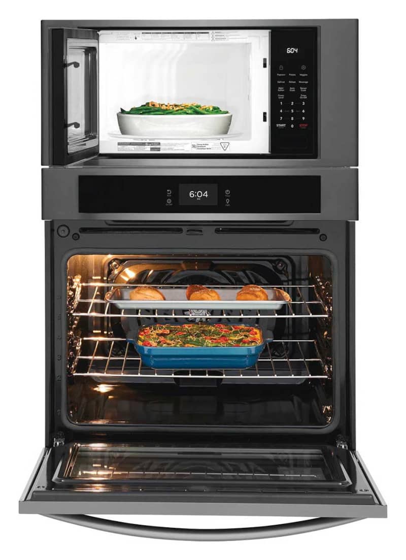 Frigidiare-30-BSS-Electric-Microwave-Combination-Wall-Oven-FCWM3027BSS-front-open-food.jpg